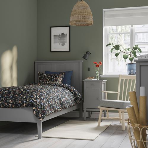 IKEA - GULLABERG, bedroom furniture set, grey, 90x200 cm