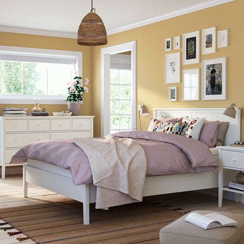 IKEA - GULLABERG, yatak odası seti, beyaz, 140x200 cm