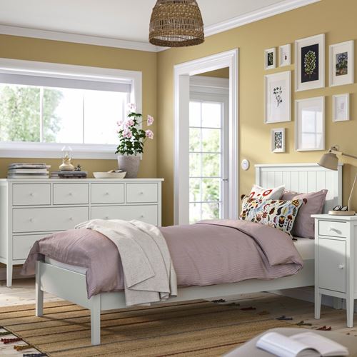IKEA - GULLABERG, bedroom furniture set, white, 90x200 cm