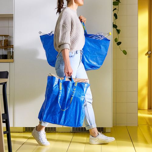 IKEA - FRAKTA, storage bag, blue, 45x18x45 cm/36 l
