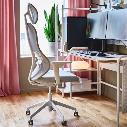 IKEA - UTKLASSNING, oyuncu sandalyesi, Grasnas gri-beyaz