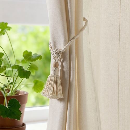 IKEA - DUNFLATA, tie-back, off white