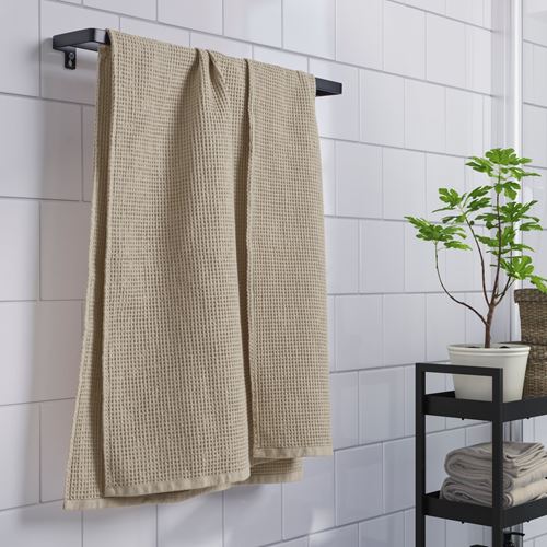 IKEA - GULLDYNA, bath sheet, beige, 70x140 cm