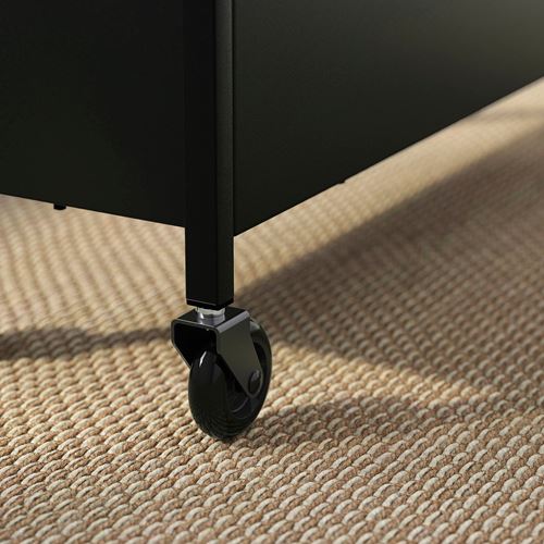 IKEA - NISSAFORS, servis arabası, siyah, 50,5x19x67 cm