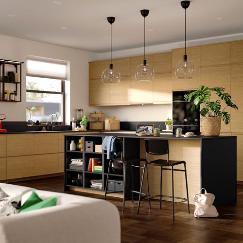 IKEA - STIG, bar sandalyesi, siyah, 63 cm