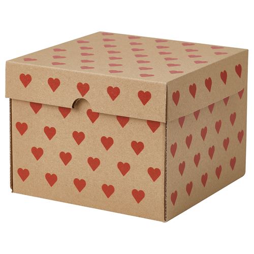 IKEA - VINTERFINT, gift wrap, brown, 20x20x15 cm