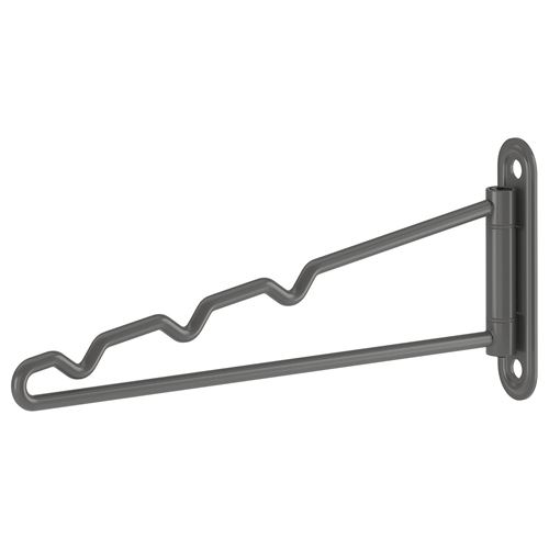 IKEA - KOMPLEMENT, pull-out multi-use hanger, dark grey, 20x8 cm