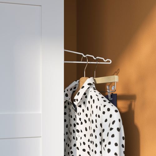 IKEA - KOMPLEMENT, pull-out multi-use hanger, white, 20x8 cm