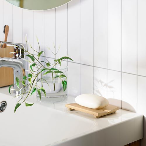 IKEA - STEGESUND, soap dish, light bamboo, 12x8 cm