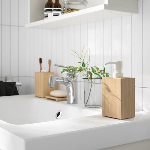 IKEA - STEGESUND, soap dispenser, light bamboo, 350 ml