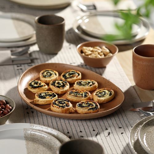 IKEA - GRARAV, serving plate, brown, 30 cm