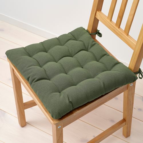 IKEA - VIPPART, chair pad, green, 38x38x6.5 cm