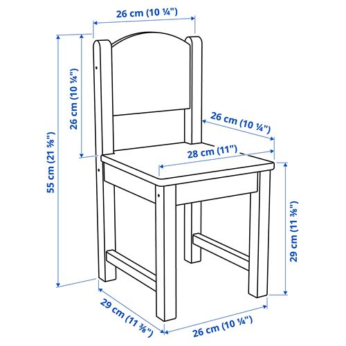 IKEA - SUNDVIK, çocuk sandalyesi, mavi