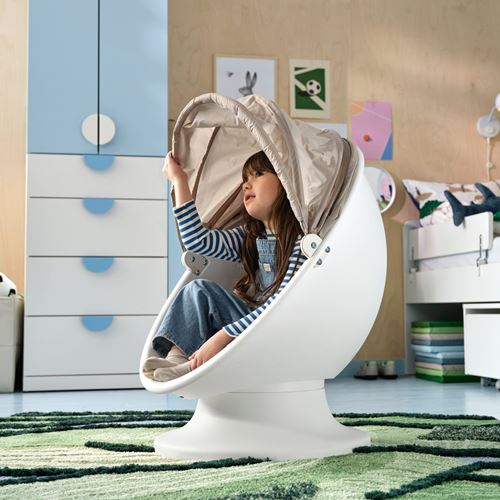 IKEA - IKEA PS LÖMSK, dönen çocuk koltuğu, beyaz-bej