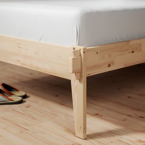 IKEA - TAXASKLINT, double bed, pine, 160x200 cm