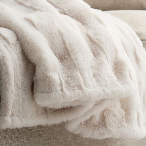 IKEA - TORPSPIREA, throw, white, 130x170 cm
