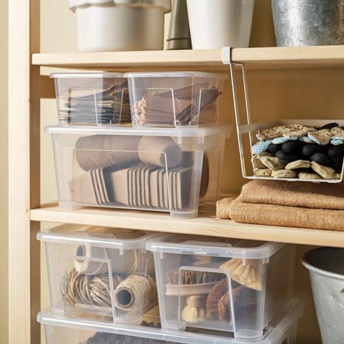 IKEA - SAMLA, box with lid, transparent, 14x18x10 cm/1 l