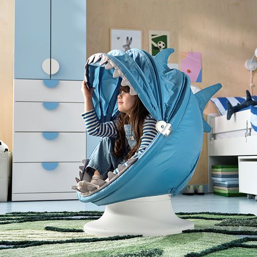 IKEA - IKEA PS LÖMSK, çocuk koltuğu kılıfı, mavi