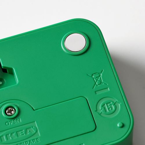 IKEA - LJUNGPIPARE, functional clock, green, 8x7 cm