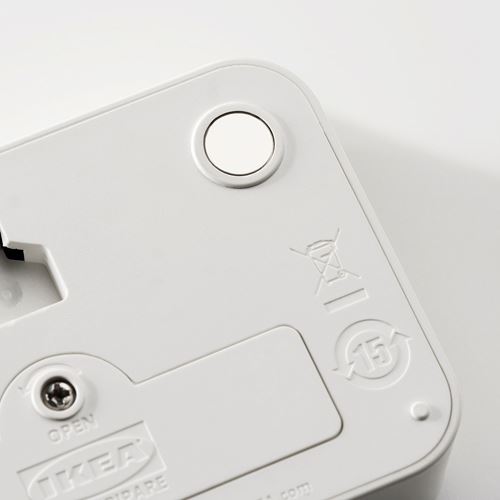 IKEA - LJUNGPIPARE, functional clock, white, 8x7 cm