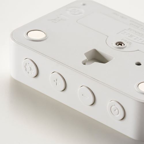 IKEA - LJUNGPIPARE, functional clock, white, 8x7 cm
