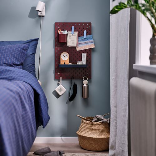 IKEA - SKADIS, çift taraflı çok amaçlı pano, çok renkli, 36x56 cm
