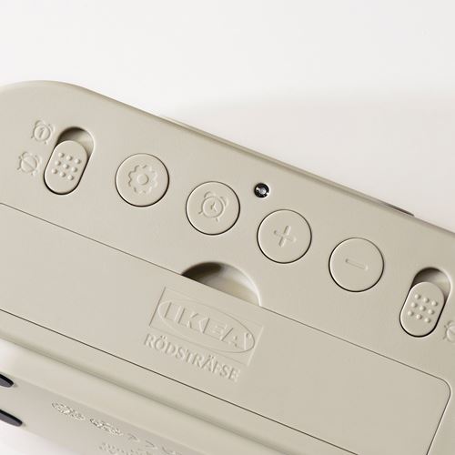 IKEA - RODSTRAFSE, functional clock, beige, 17x8x6 cm