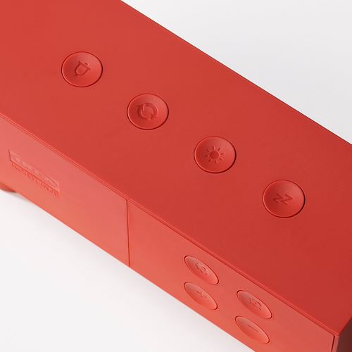 IKEA - KORTLINJE, functional clock, red, 18x6x7 cm