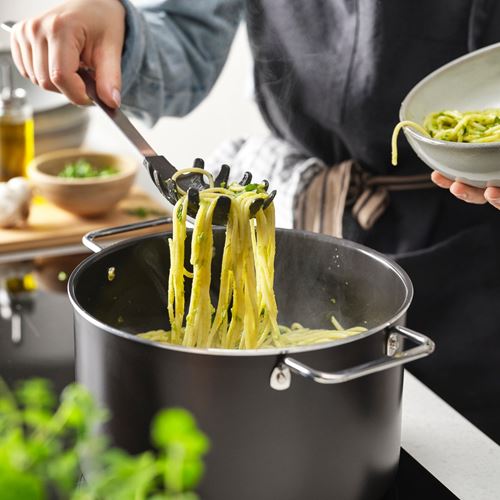 IKEA - DALAFAR, spagetti kepçesi, paslanmaz çelik-siyah, 33 cm