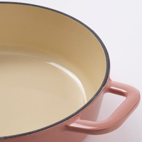 IKEA - VARDAGEN, cookware with lid, enameled cast iron-light pink, 2.5 l