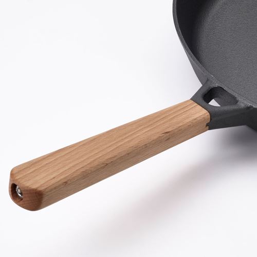 IKEA - VARDAGEN, frying pan, cast iron-beech, 26 cm