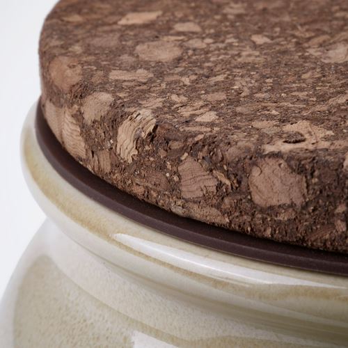 IKEA - BRUGDHAJ, stoneware jar, beige, 1,9 l