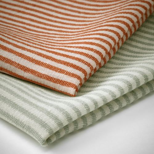 IKEA - ALVMAL, tea towel, pale blue-orange, 45x60 cm
