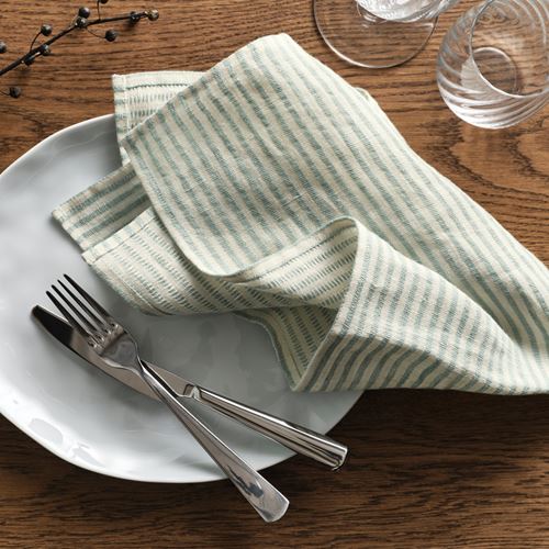 IKEA - ALVMAL, tea towel, pale blue-orange, 45x60 cm