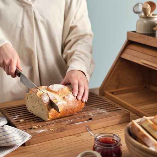 IKEA - NALBLECKA, bread bin, bamboo, 38x25x24 cm