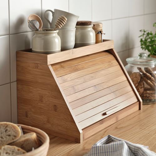 IKEA - NALBLECKA, bread bin, bamboo, 38x25x24 cm