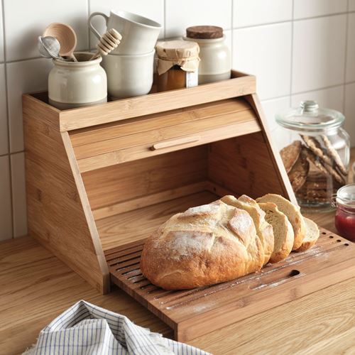 IKEA - NALBLECKA, bread bin, bamboo, 38x25x24 cm