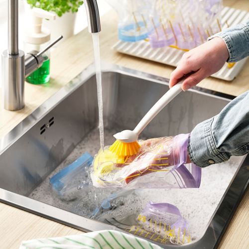 IKEA - ISTAD, resealable bag, lilac-yellow, 0,3 and 0,8 l