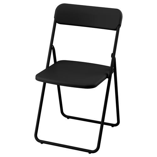 IKEA - VIHALS, folding chair, black