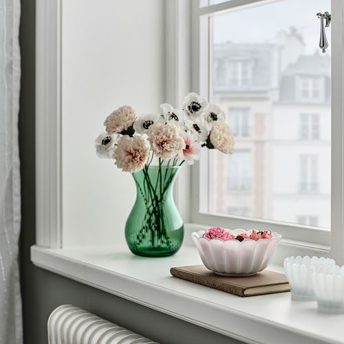 IKEA - SMANACKROS, decorative bowl, white, 15 cm