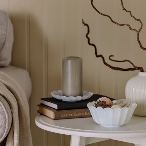 IKEA - SMANACKROS, decorative bowl, white, 15 cm