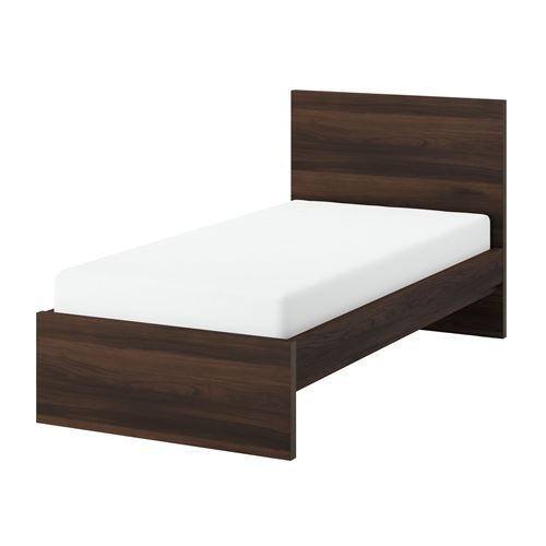 IKEA - STORKLINTA, single bed, oak effect-dark brown, 90x200 cm