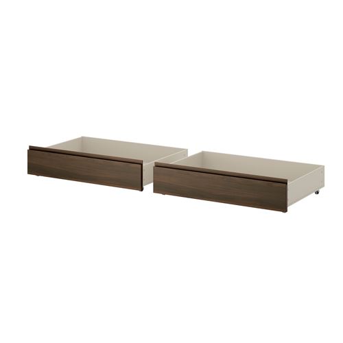 IKEA - STORKLINTA, bedside drawer, oak effect-dark brown, 200 cm