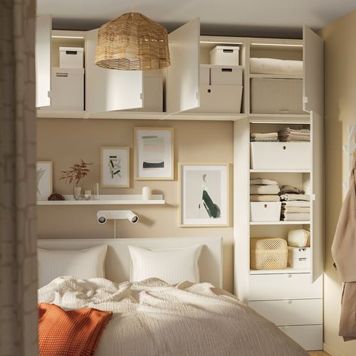 IKEA - PLATSA, PLATSA gardırop, beyaz, 240x42x241 cm
