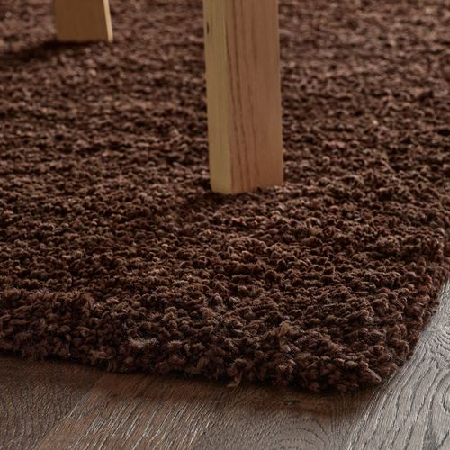 IKEA - BREVBARARE, large rug, dark brown, 160x230 cm