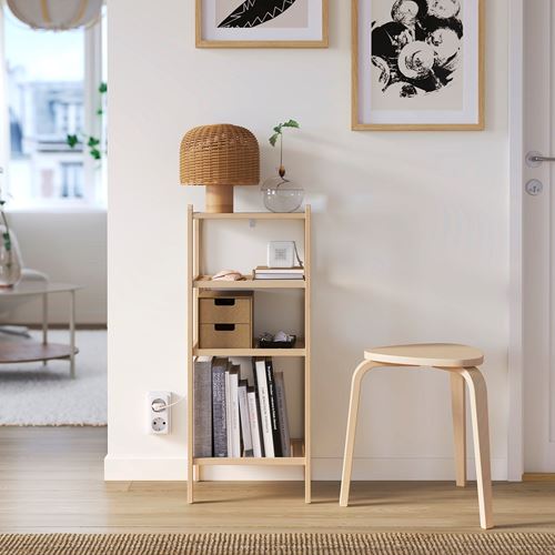 IKEA - STEGESUND, shelving unit, light bamboo, 36x28x87 cm