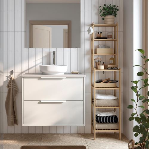 IKEA - STEGESUND, shelving unit, light bamboo, 36x28x162 cm