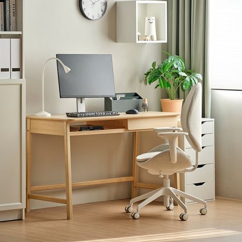 IKEA - BETESHAST, desk, light bamboo, 120x60 cm