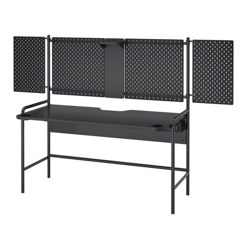 IKEA - FRÖSKELAS, oyuncu masası, siyah, 144x71 cm