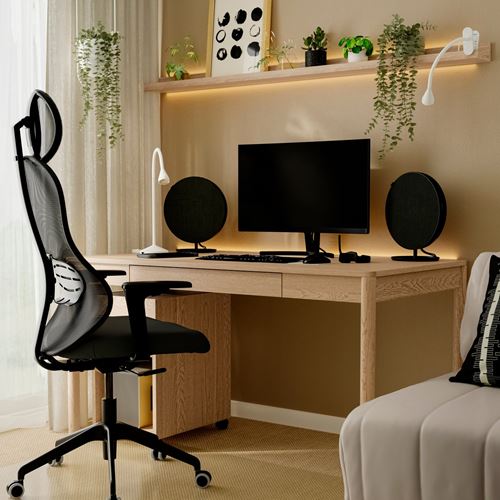 IKEA - SOLSKYDD, bluetooth hoparlör, siyah, 29 cm